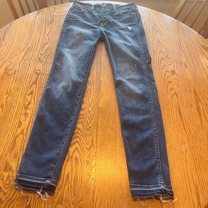 Madewell 10" High-Rise Skinny Jeans: Distressed Button Fly Size 29